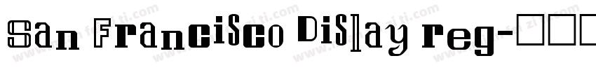 San Francisco Dislay reg字体转换